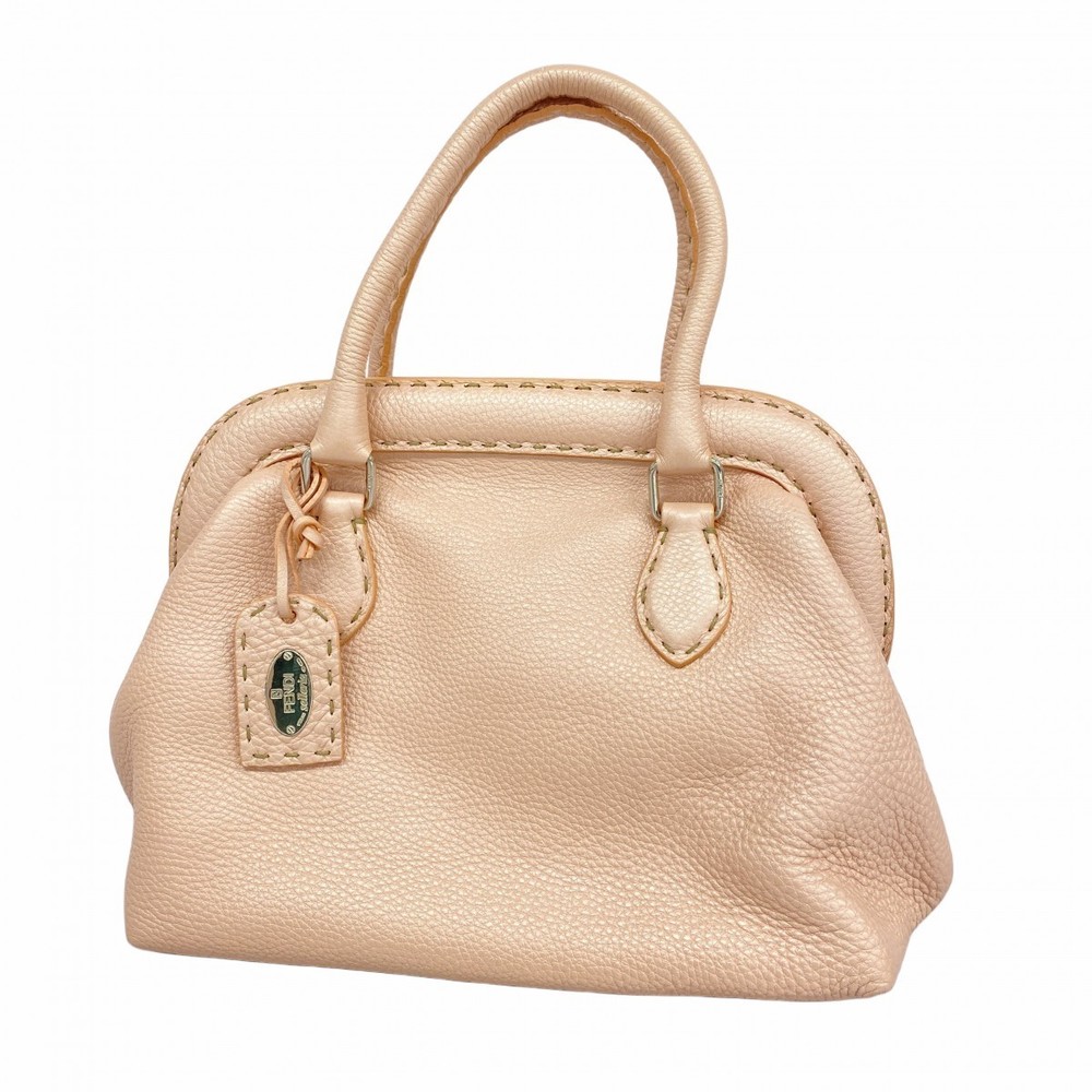 Fendi Selleria Pink Handbag Leather